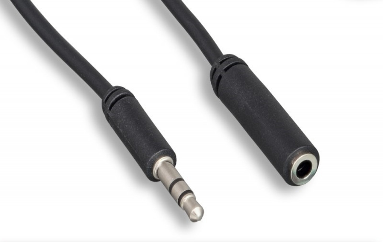 Slim Molded 3.5mm Stereo Audio Male to Female Cable