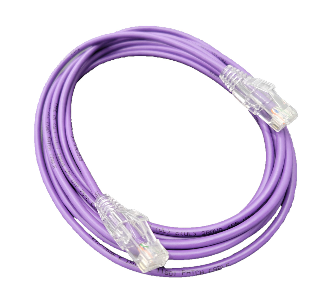 Cat6A Ultra Slim Patch (28AWG) Cable (Purple)
