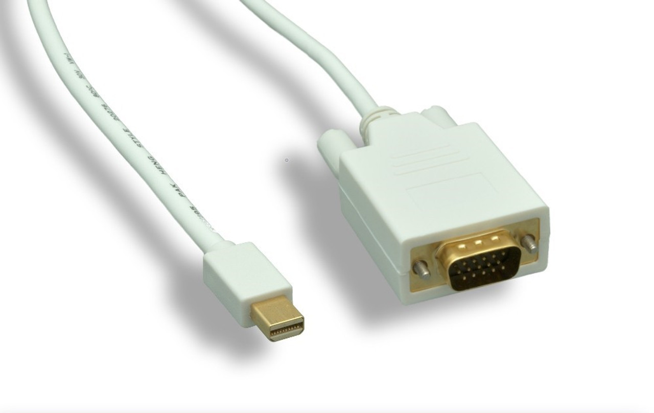 Mini DisplayPort To VGA (32AWG) Cable