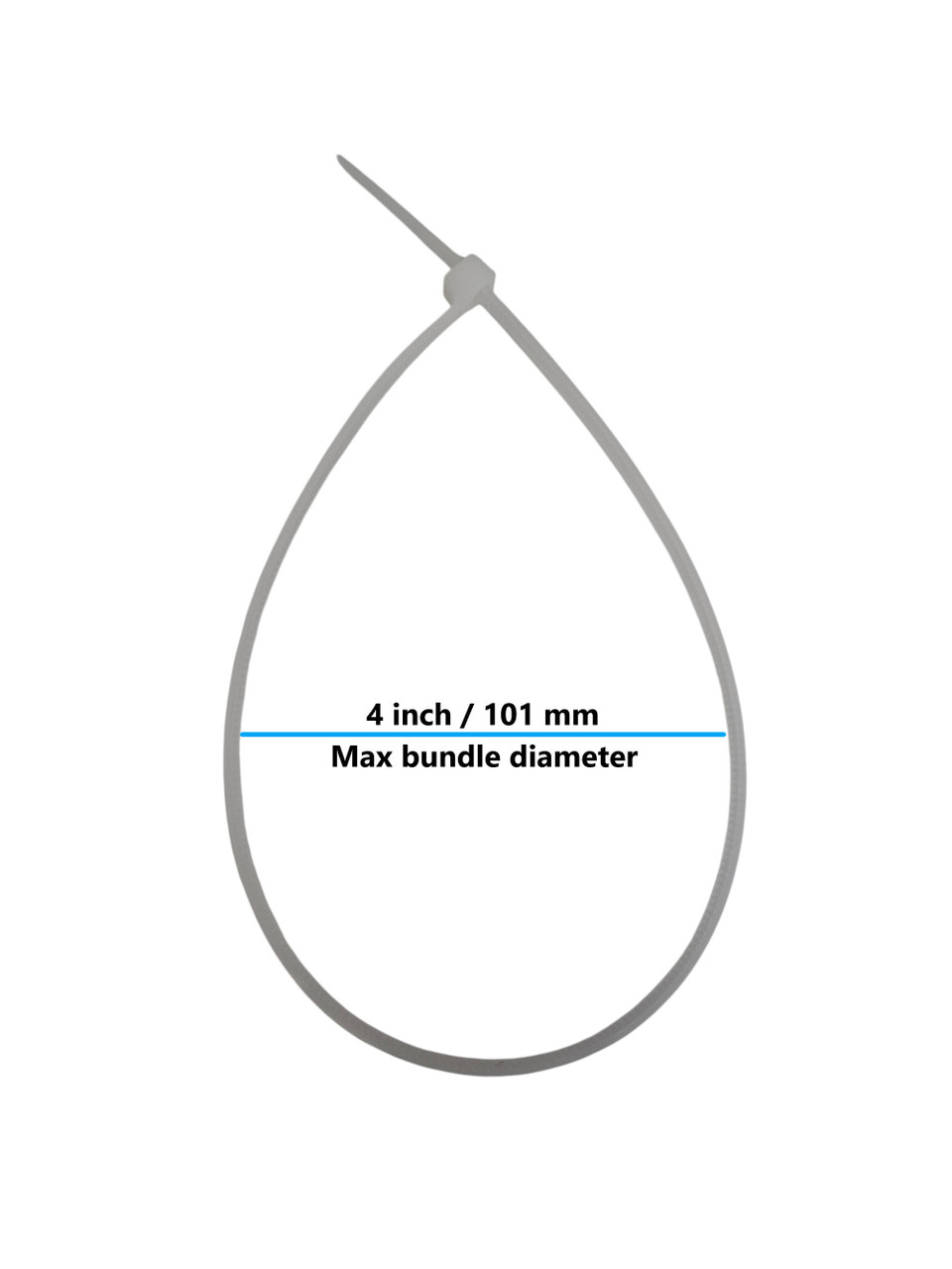 14 Inch Cable Zip Tie 50-Lbs Multi-Purpose Self-Locking (100-Pack) 14 Inch Cable Zip Tie 50-Lbs Multi-Purpose Self-Locking (100-Pack)