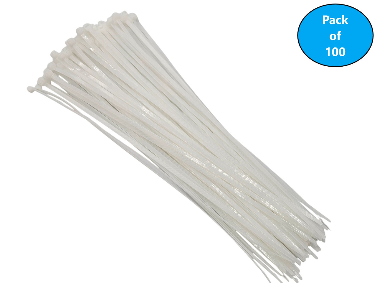 14 Inch Cable Zip Tie 50-Lbs Multi-Purpose Self-Locking (100-Pack) 14 Inch Cable Zip Tie 50-Lbs Multi-Purpose Self-Locking (100-Pack)