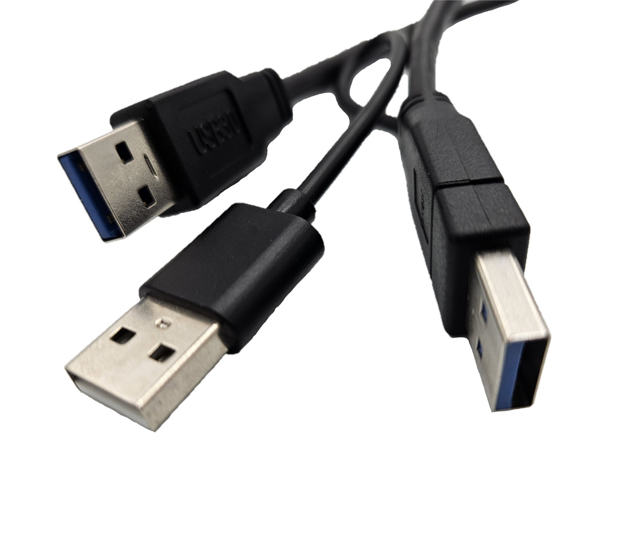 20 Inch USB-A 3.0 Male to USB-A 2.0 Male u0026 USB-A 3.0 Male Y Splitter