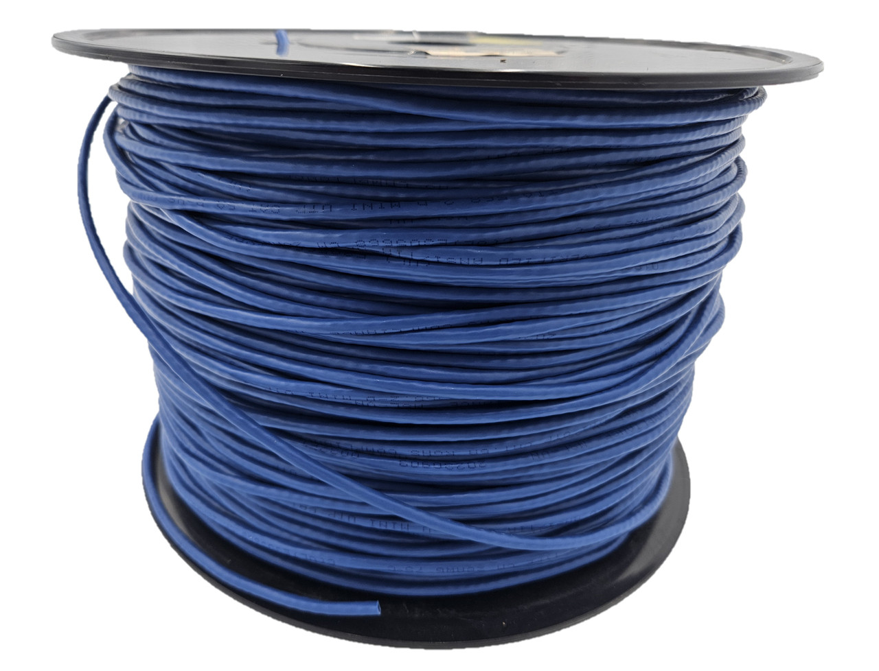 1000 Feet CAT6A Slim UTP Ethernet (28AWG) Bulk Cable Kit-Blue with 50-Boots/50-Connectors  