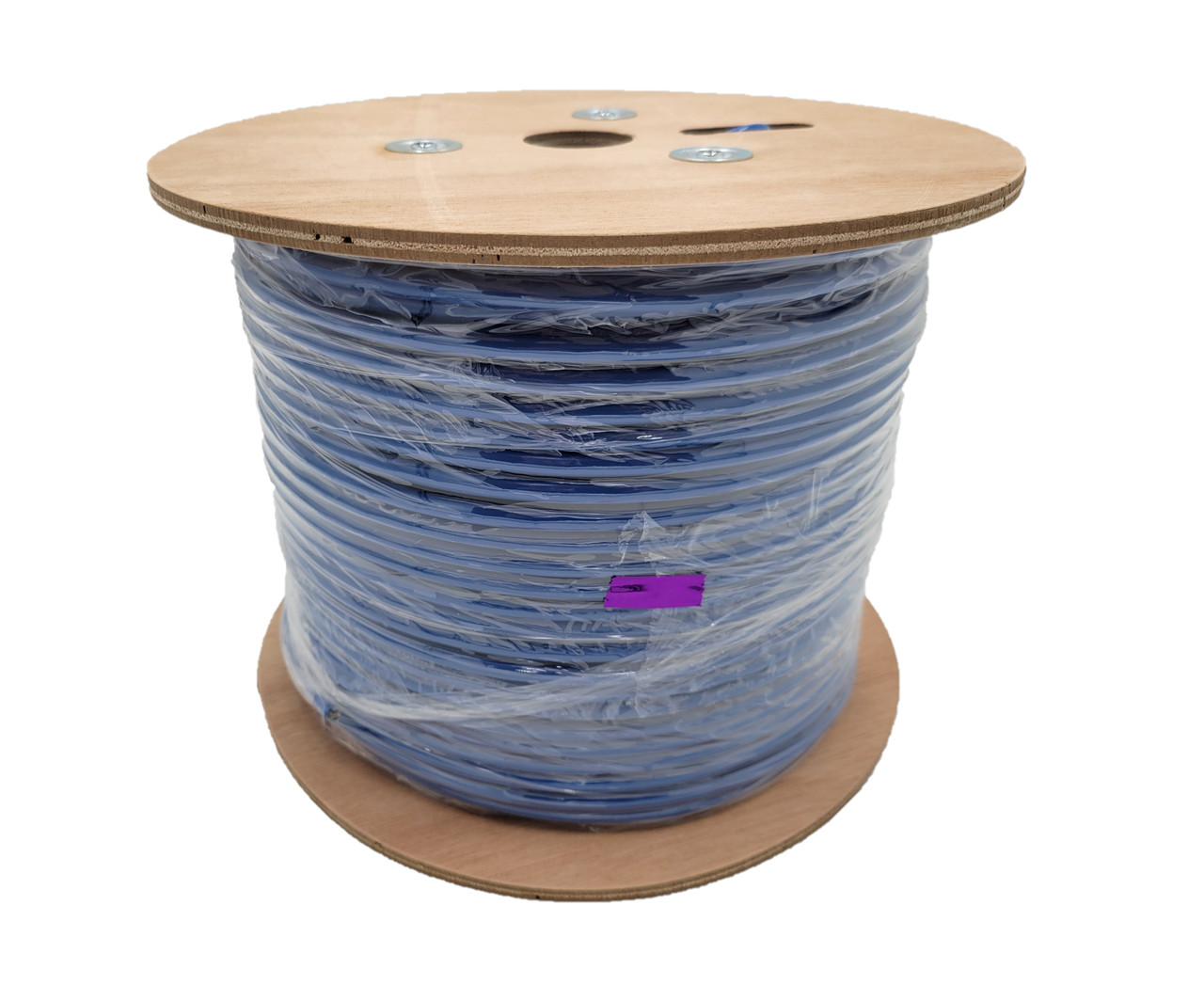 500 feet Cat6 Solid & Shielded (F/UTP) CMR Riser Bulk Ethernet (23AWG) Cable (Blue)