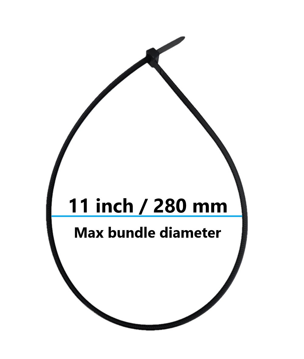 36 Inch Cable Ties | Heavy Duty Zip Ties | 175lb Strength (100-Pack)