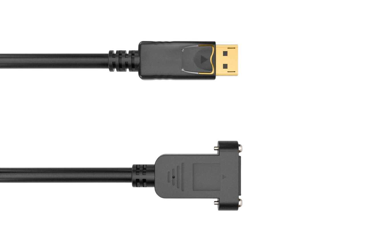 DisplayPort Male To Panel Mount Type Female Cable