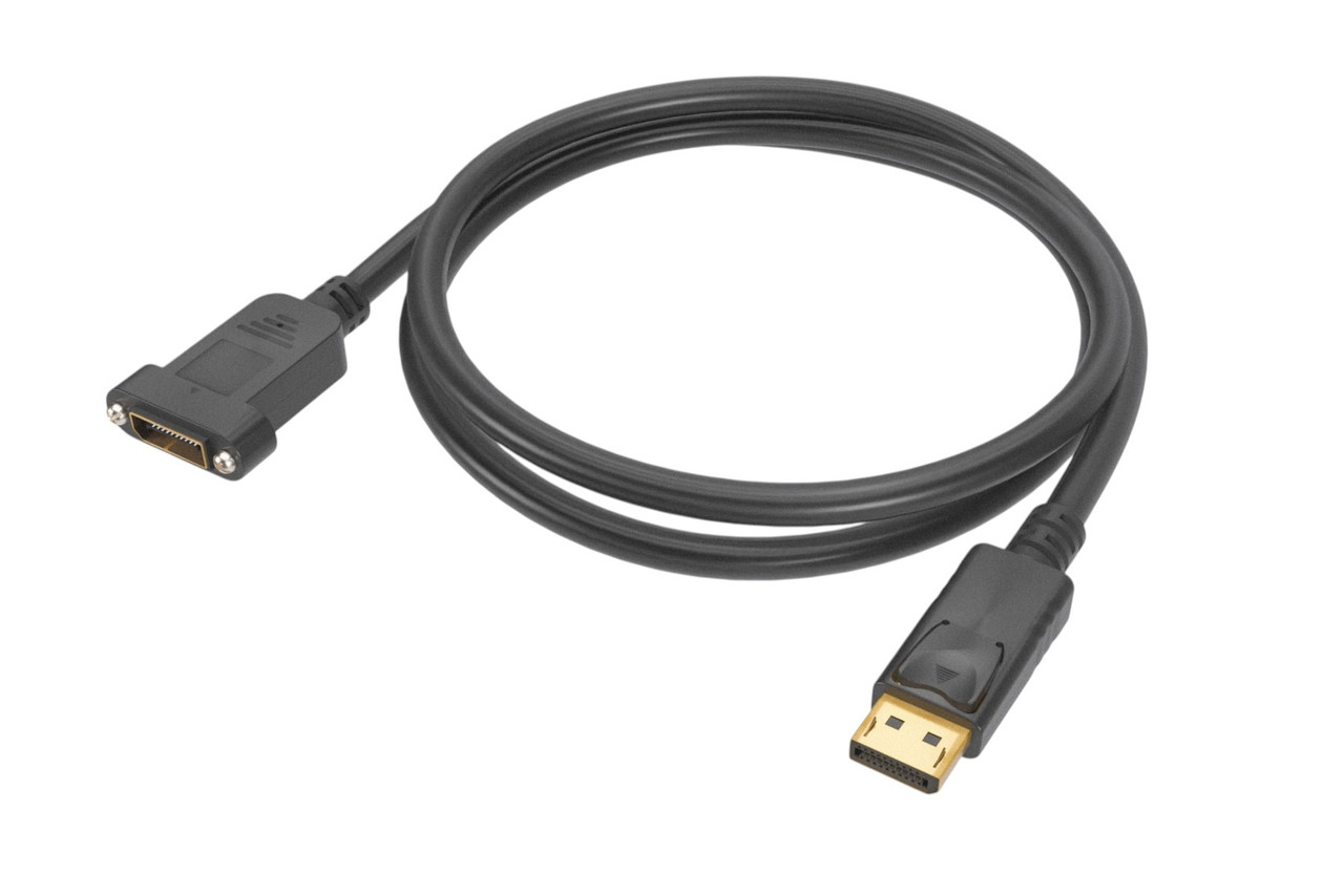 DisplayPort Male To Panel Mount Type Female Cable