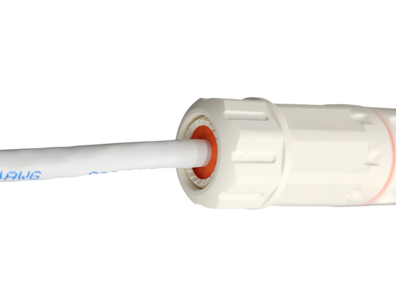 Cat 6A Shielded Waterproof RJ45 Coupler White