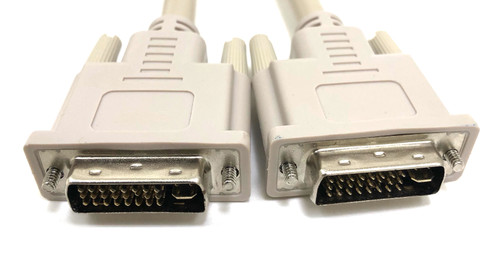 Micro Connectors M05-154 White Male to Male DVI-D Digital Dual Link Cable - 10ft