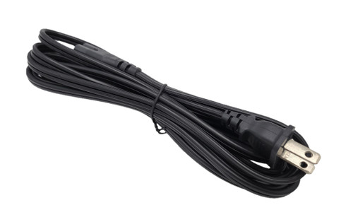 Notebook AC Power Cord 2-Prong (18 AWG) Black