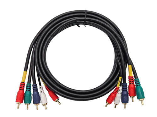 Premium 5-RCA Component Video + Audio Cable
