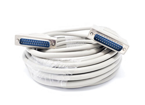 50 Feet Serial RS-232 DB25 Male to Male Cable - Micro Connectors, Inc.