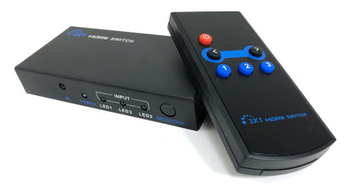 3 X 1 3D HDMI Switch with Remote