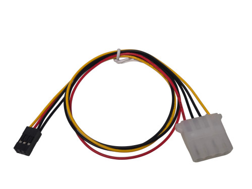 Molex (LP4) to 4-Pin Floppy/Hard Drive Power Adapter Cable