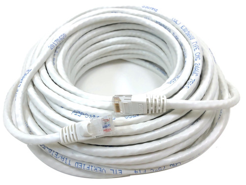 50 Feet Cat6 Molded Snagless RJ45 UTP Networking Patch 24AWG Cable (White)