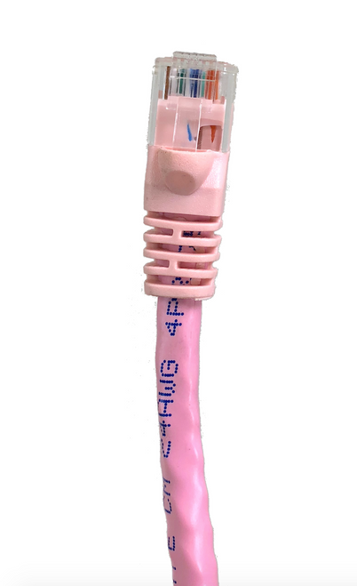 10ft Cat6 Molded Snagless RJ45 UTP Networking Patch Cable (Pink)