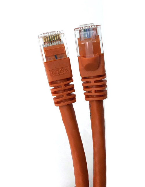 10ft Cat6 Molded Snagless RJ45 UTP Networking Patch Cable (Orange)