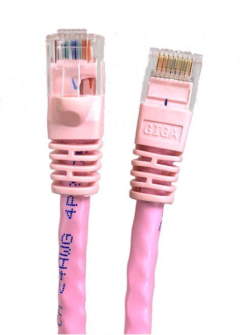 7ft Cat6 Molded Snagless RJ45 UTP Networking Patch Cable (Pink)