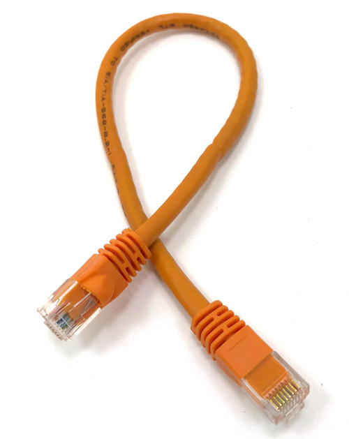1ft Cat6 Molded Snagless RJ45 UTP Networking Patch Cable (Orange)