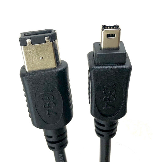 FireWire (IEEE 1394a) 6-Pin to 4-Pin Cable - Micro Connectors, Inc.