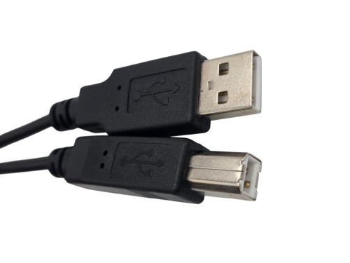 10 Feet USB 2.0 USB-A to USB-B M/M Cable (Black)