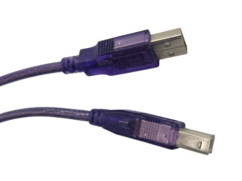 6 Feet USB 2.0 USB-A to USB-B M/M Cable (Grape)