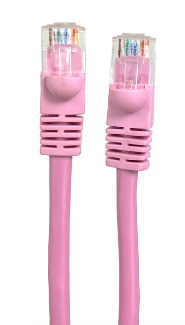 25ft Cat5E UTP Patch Cable (Pink)