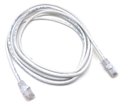 10ft Cat5E UTP Patch Cable (White)