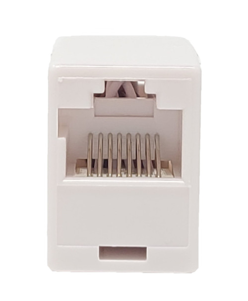 Cat 5E F/F Inline RJ45 Coupler (White)