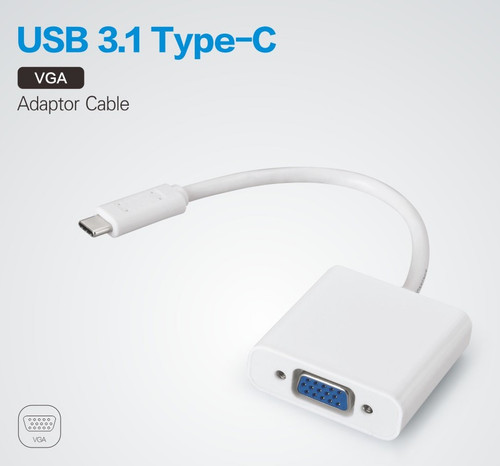 USB-C to VGA Multiport Adapter | USB-A & USB-C Charging | Micro