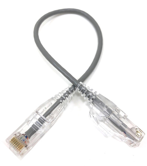 1 Foot Ultra Slim Cat6 Patch Cable (Gray)