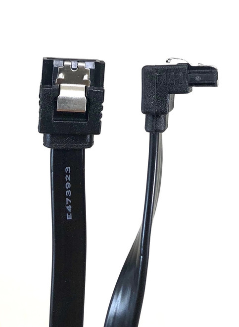 20in SATA III Right Angle to Right Angle Cable with Locking Latch