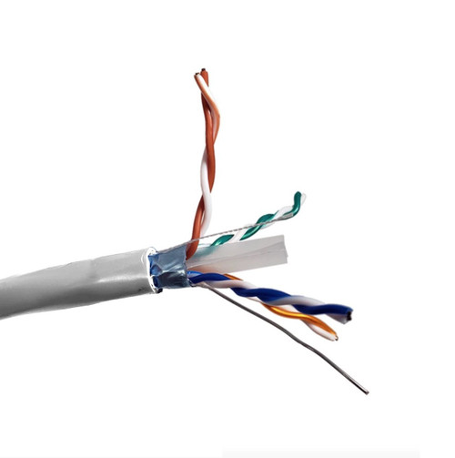 500 Feet Cat6 Solid-Shielded (STP) Bulk Ethernet (23AWG) Cable