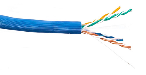 250ft Cat6A Solid UTP Bulk Ethernet 23AWG Cable Networking Kit (Blue)