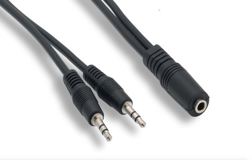 Cavo Audio Jack 3.5mm Maschio A 2 Femmine Stereo - Splitter A Y Per Cuffie E Altoparlanti