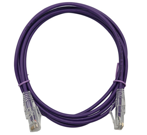 Cat6A Ultra Slim Patch (28AWG) Cable (Purple)