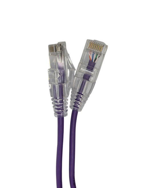 Cat6A Ultra Slim Patch (28AWG) Cable (Purple)
