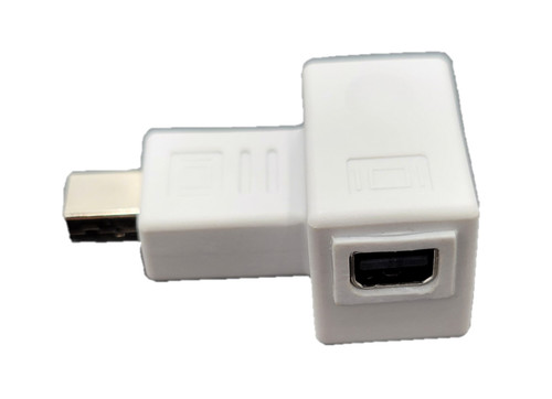 Mini DisplayPort Adapter 90-Degree Male to Female