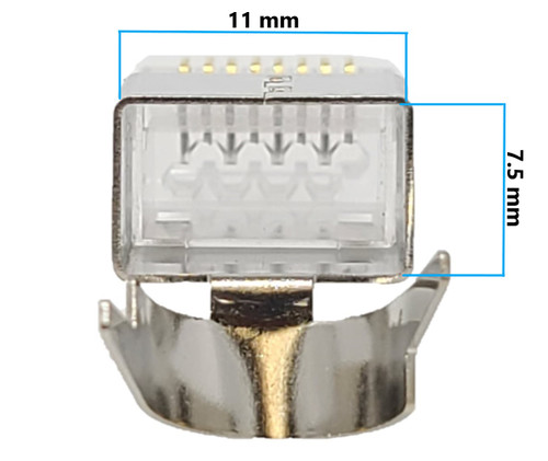 Premium Shielded RJ45 Connectors | CAT7/6A/6 | 20-Pack | Micro