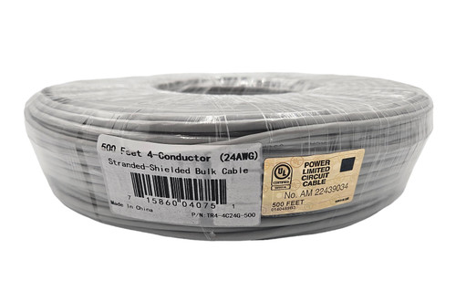 500 Feet 4/Conductor (24AWG) Stranded-Shielded Bulk Cable