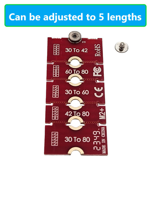 NVMe M.2 SSD Length Extender | Adjustable Sizes | Durable Metal