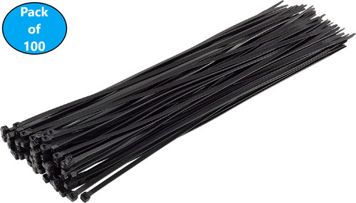 36 Inch Cable Zip Tie 175-Lbs Multi-Purpose Self-Locking (100-Pack) 36 Inch Cable Zip Tie 175-Lbs Multi-Purpose Self-Locking (100-Pack)