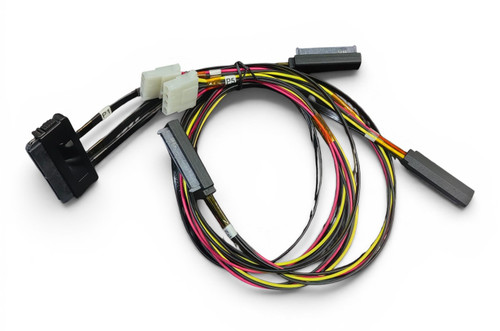 SAS Breakout with Power Cable (SFF-8484) to (3) SAS (SFF-8482)