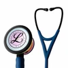 Littmann Cardiology IV Stethoscope, Rainbow Edition, Navy Blue Satin Tube, 6242C