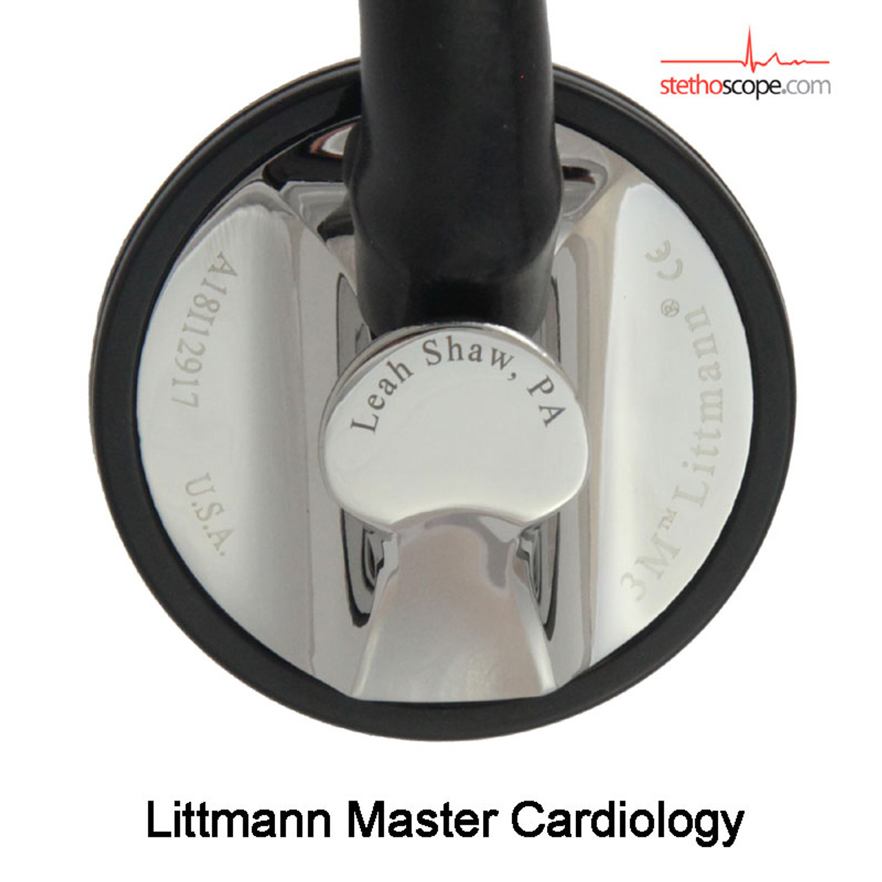 Littmann Master Cardiology Stethoscope, Black Edition, 2161