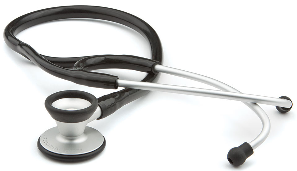 ADC 606 Ultra-lite Cardiology Stethoscope, Black, 606BK