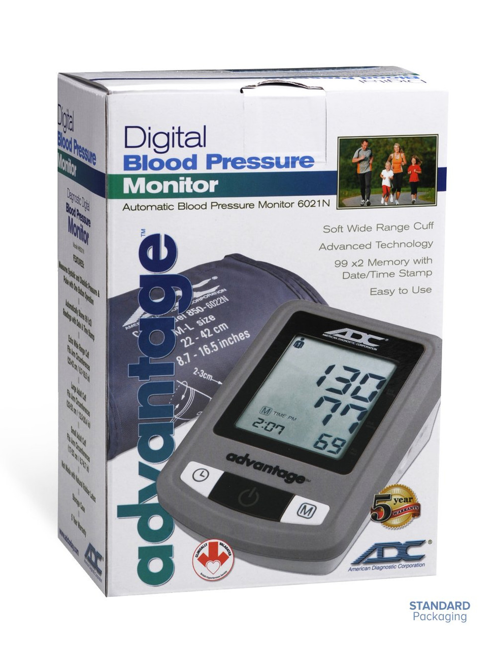 ADC 6021N Advantage Automatic Digital BP Monitor