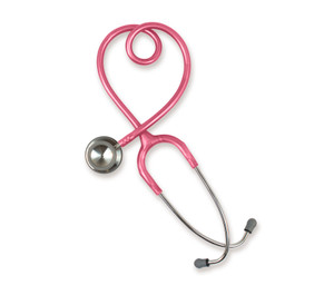 ADC 603 Clinician Stethoscope, Breast Cancer Awareness Metallic Pink, 603PBCA