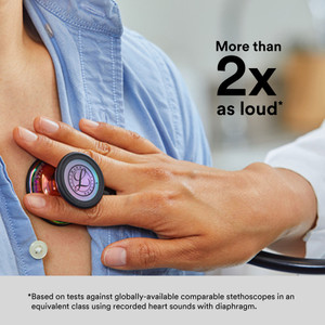 Littmann Cardiology IV Stethoscope, Smoke Black Black, 6232
