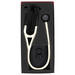 Littmann Cardiology IV Stethoscope, White Alabaster, Satin Tube, 6186C